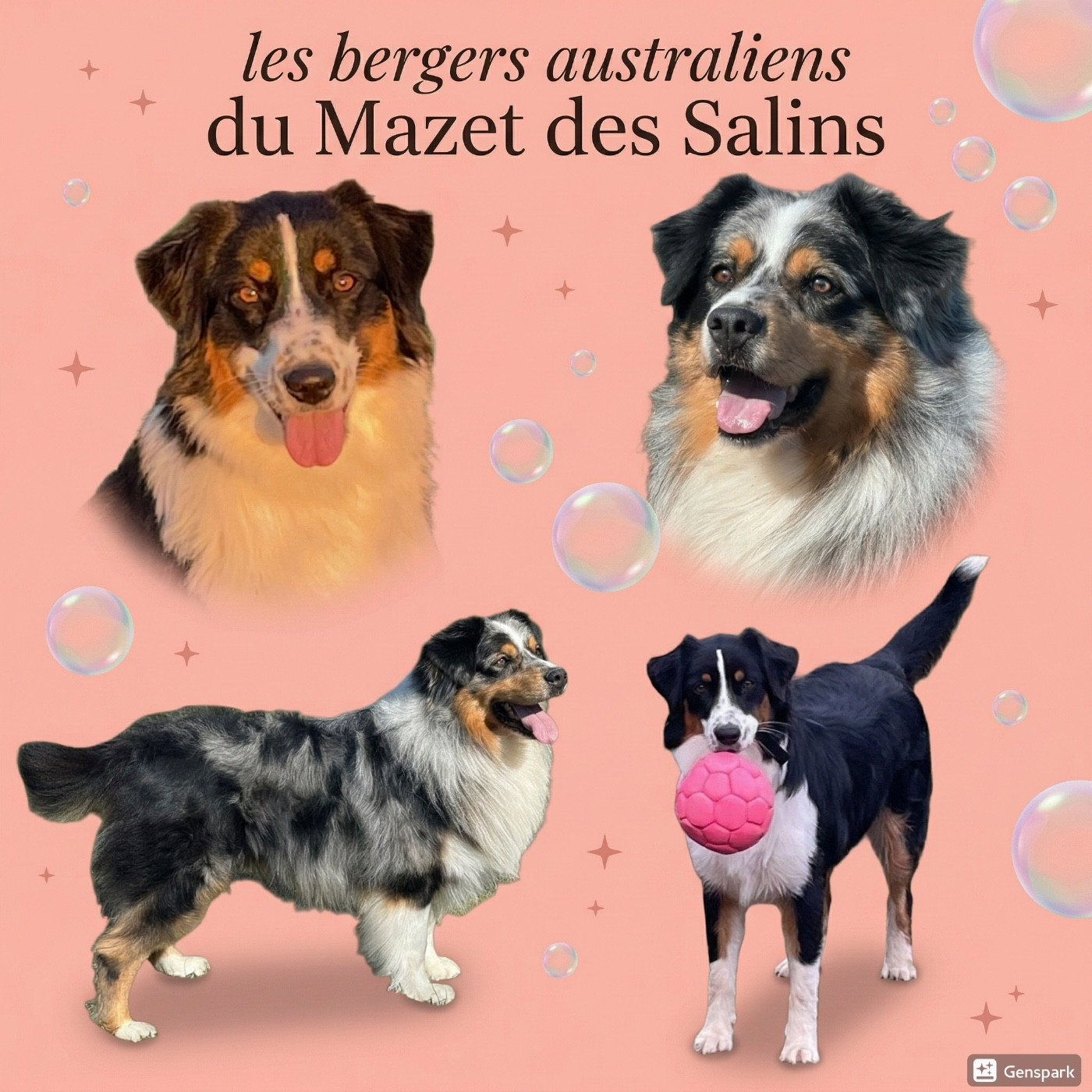 Du mazet des salins - Berger Australien - Portée née le 16/03/2026